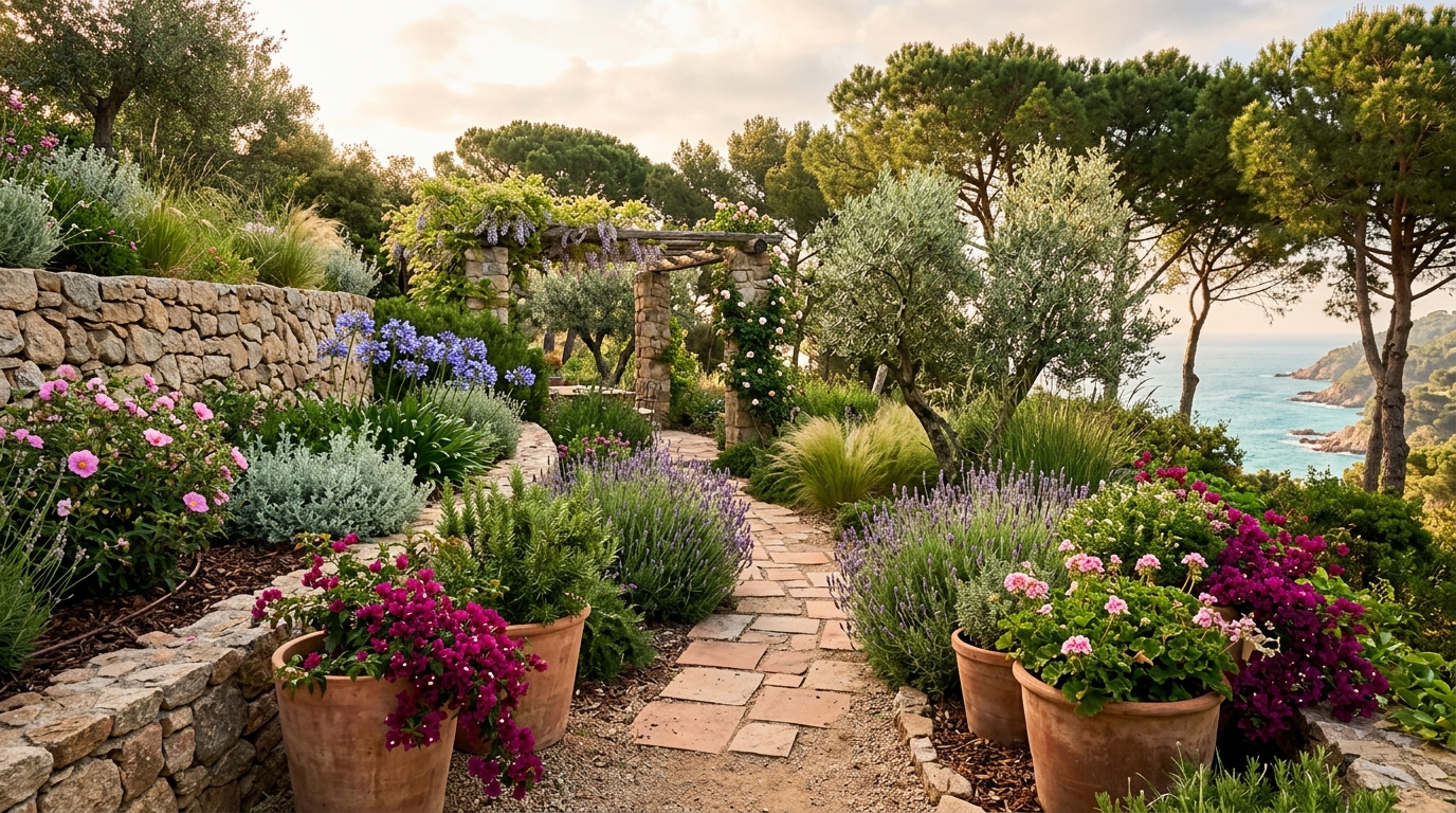 diseno jardin mediterraneo Maresme - Tecnoverd Jardineria
